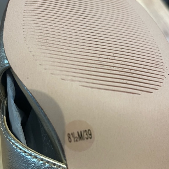 Sole Society Ganezah Gold Fusion Amazon Metallic Nappa Leather Slides - NIB - Picture 6 of 10